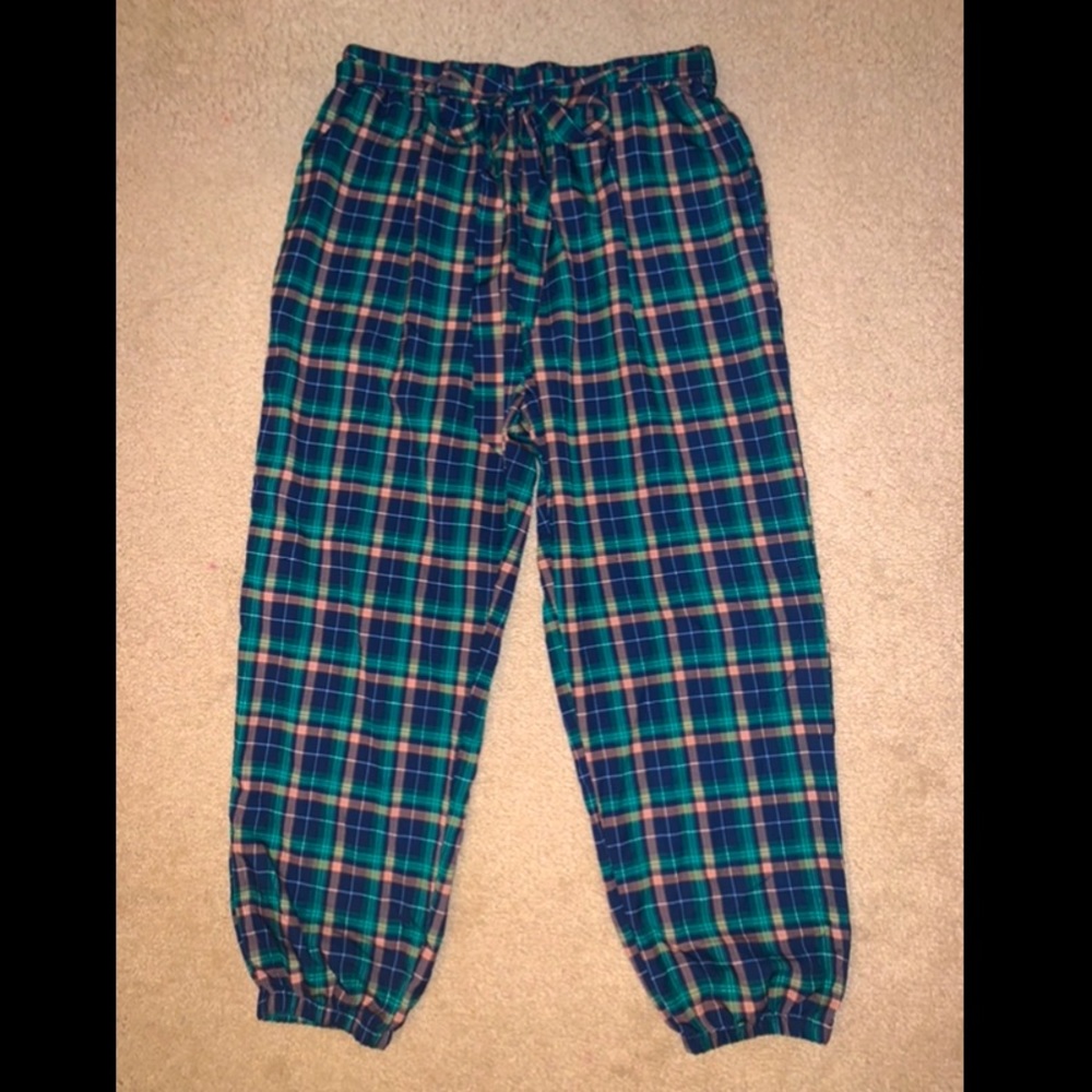 Multi-colored Plaid Joggers